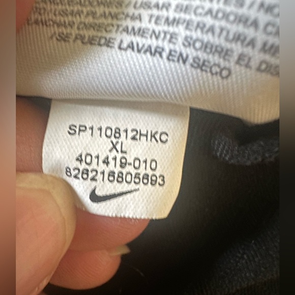 Nike Dri-Fit Tiger Woods Collection Golf Polo Shirt Striped Black Men's XL - Picture 9 of 9